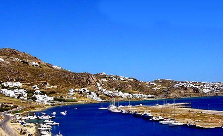 Mykonos Tourlos Beach Overview - Mykonos Island Greece