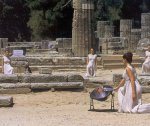 Elia, Peloponnese, Greece - Ancient Olympia the holy flame / click image to enlarge