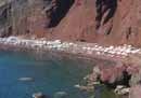 Akrotiri, The Red Beach at Akrotiri area, Santorini Island Greece -