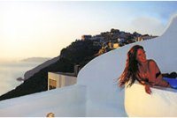 Hotel Theoxenia, Fira Town, Santorini island, Cyclades, Greece / click image to visit our photo gallery