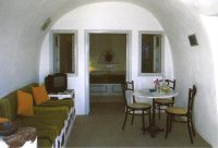 Fanari Villas, Oia, Santorini island, Greece, living room area / click to enlarge