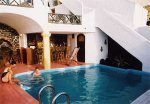 Sunny Villas Swimming pool, Imerovigli, Santorini island, Cyclades, Greece / click image to enlarge