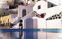 Sun Rocks residences in Firostefani, Santorini island, Greece